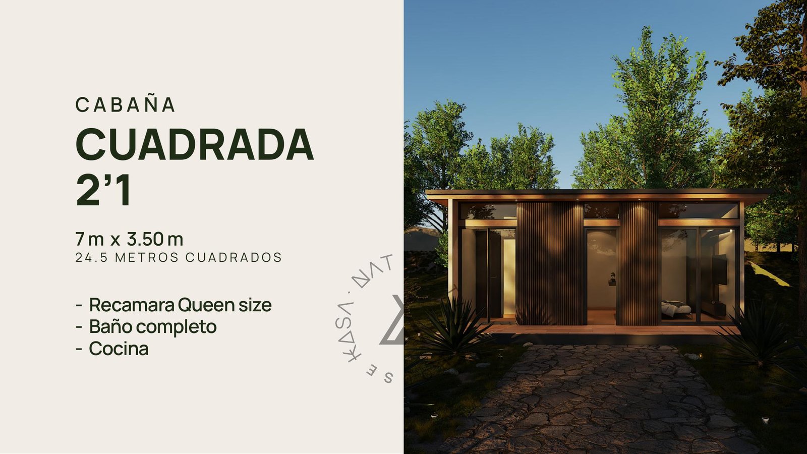 Cabaña Cuadrada 2'1
